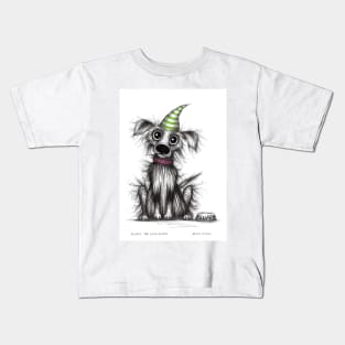 Fluffy the cute puppy Kids T-Shirt